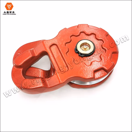 CE Certification Outdoor Aluminum Alloy Single Pulley Assurance Snatch Block Polea