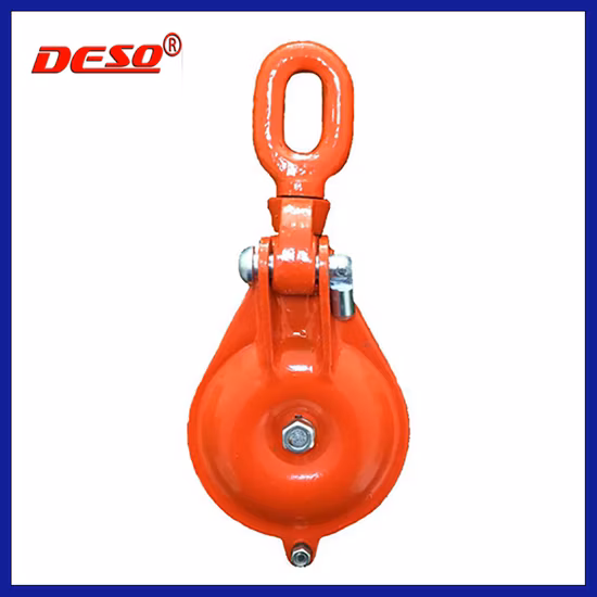 Double Sheave Snatch Block Wire Rope Pulley Block