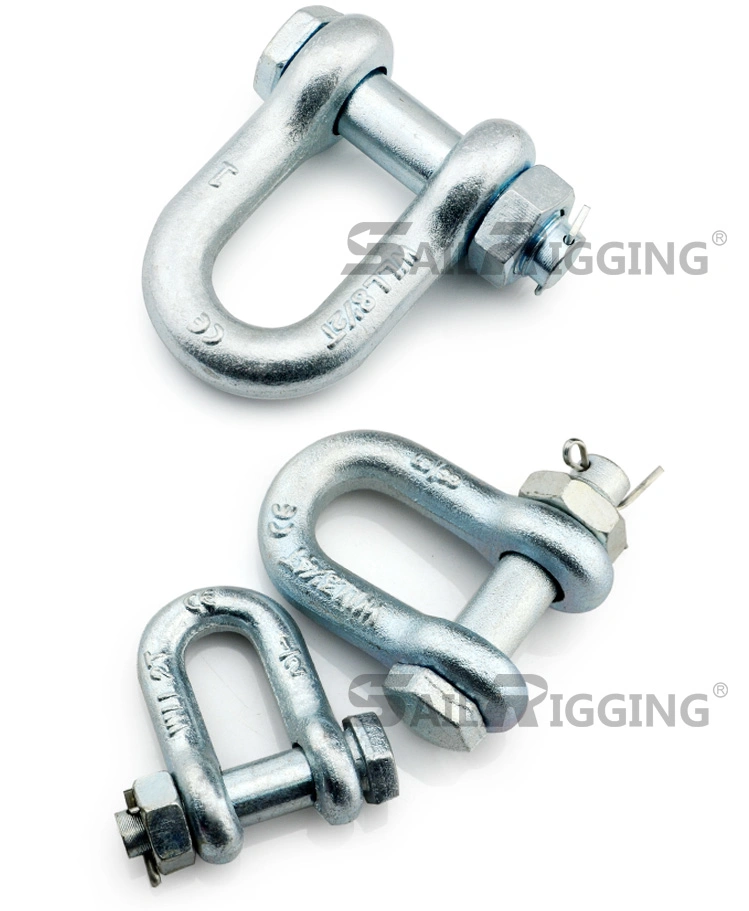 Us Metal Forged Galvanized Marine Lifting Shackle