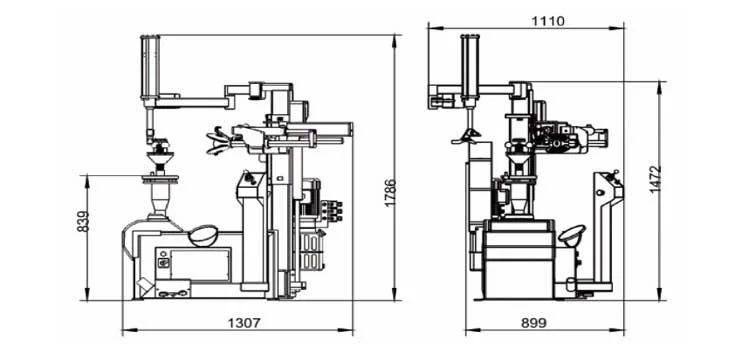 Full Automatic Car Tyre Changing Equipment with CE