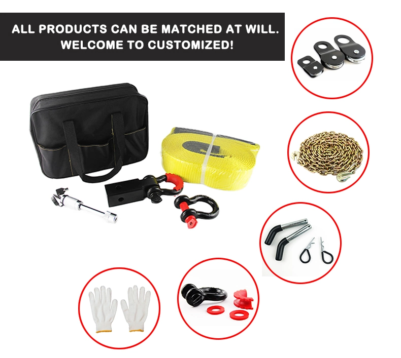 Light Duty UTV Vehicle Recovery Winch Accessory Kit