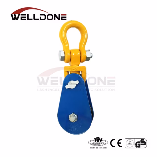 H419 Light Type Champion Snatch Block Single Sheave with Shackle Lifting Tackle