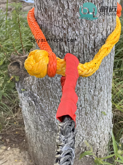 Manilha macia Uhmpe com corda de amarração para lazer marítimo