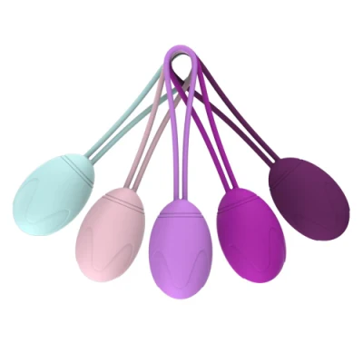 Kit de bola Kegel 5balls totalmente silicone para mulheres pós-parto Recuperação muscular vaginal do assoalho pélvico